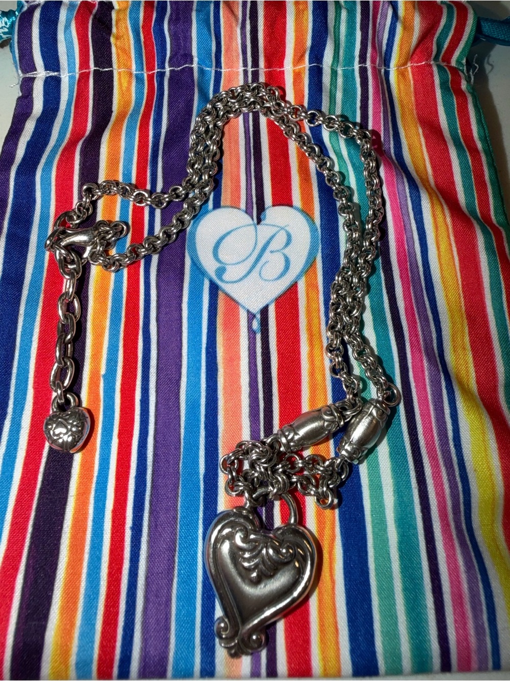 Brighton Silver Heart Pendant Necklace